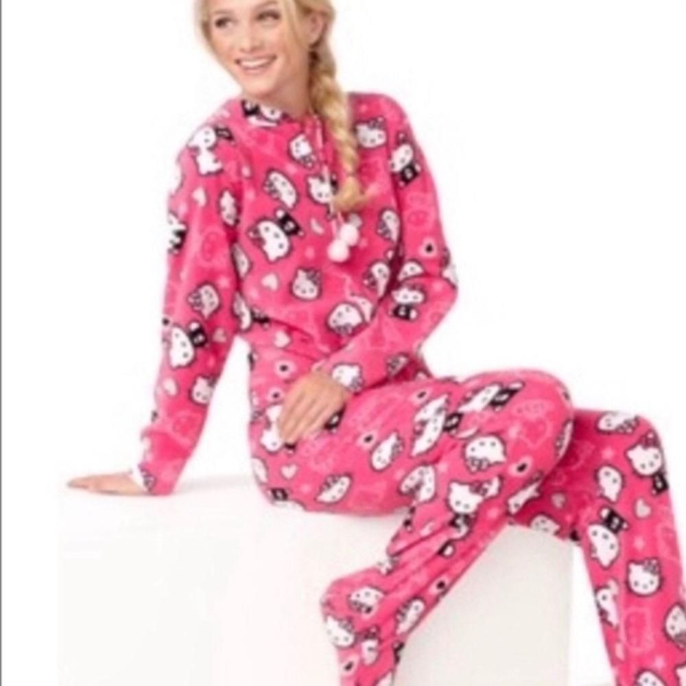 Hello Kitty Pink Onesie Pajama- S/CH (4-6)
